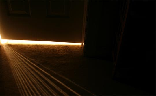 Light through a doorway