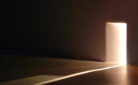 Light through a doorway